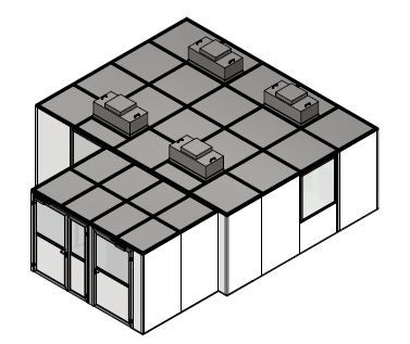 LINE® Service Reinraumsystem Zeichnung